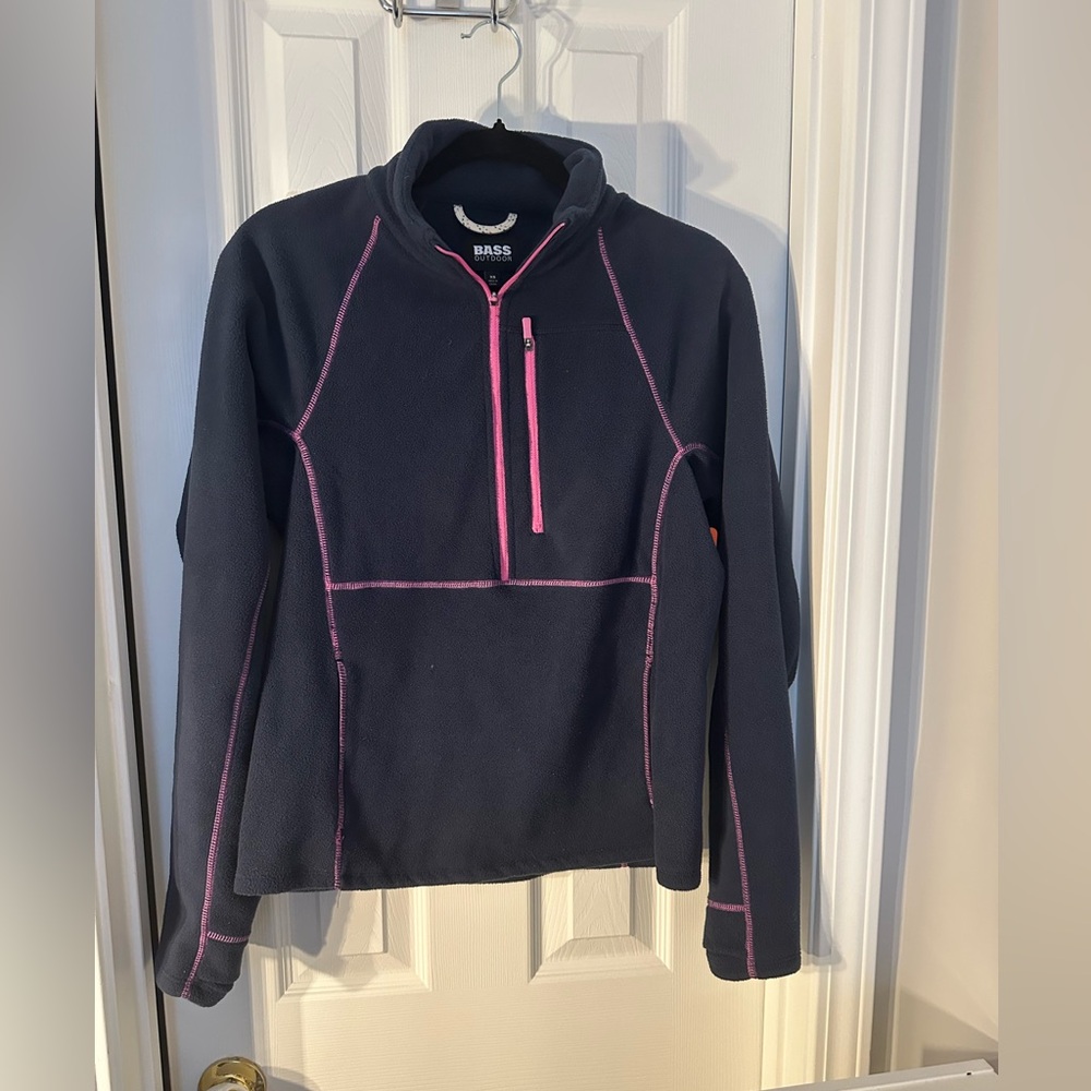 NWT Bass Women's Black and Pink Fleece Jacket